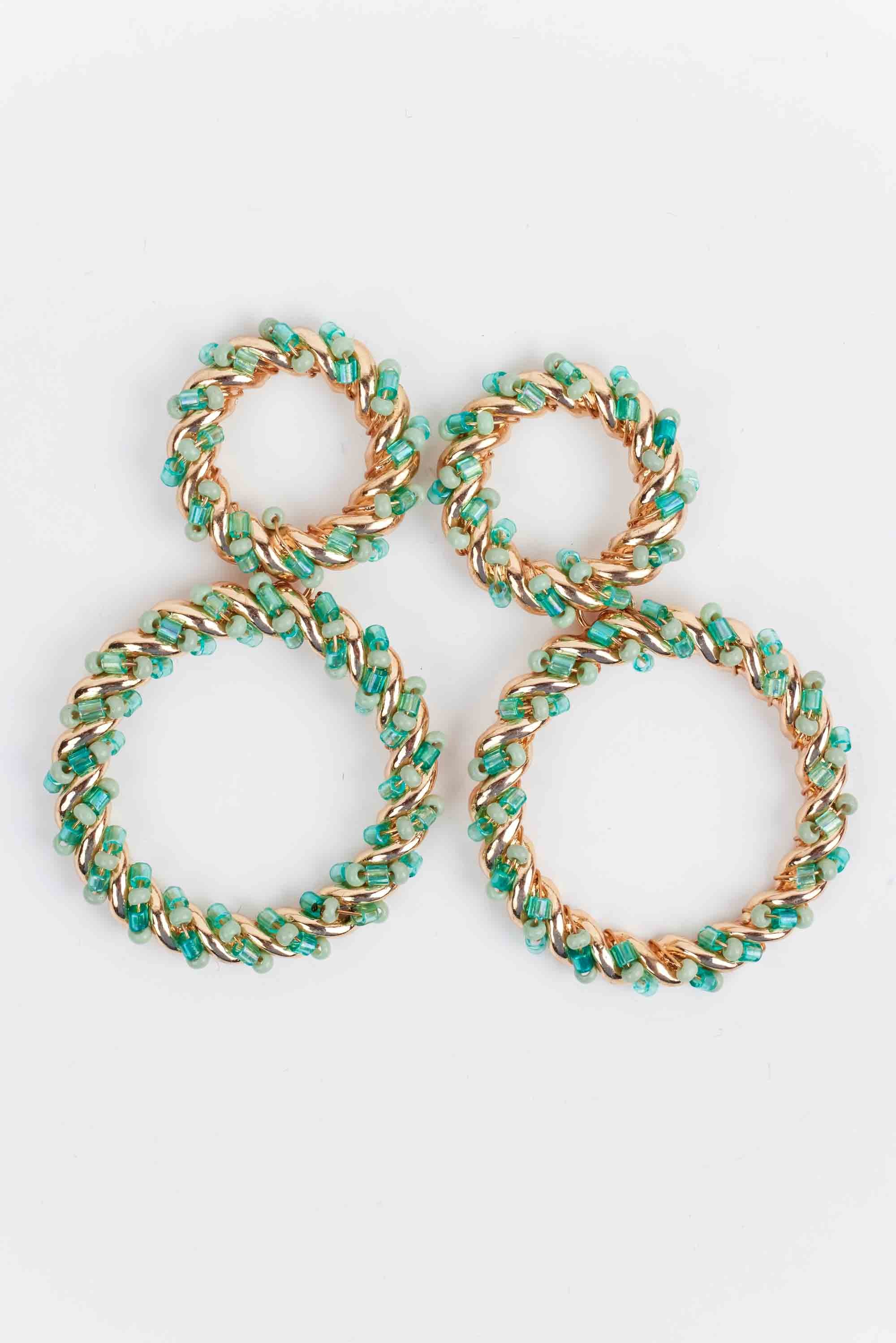 Audrey Earrings- Teal - Shop-Ritbs