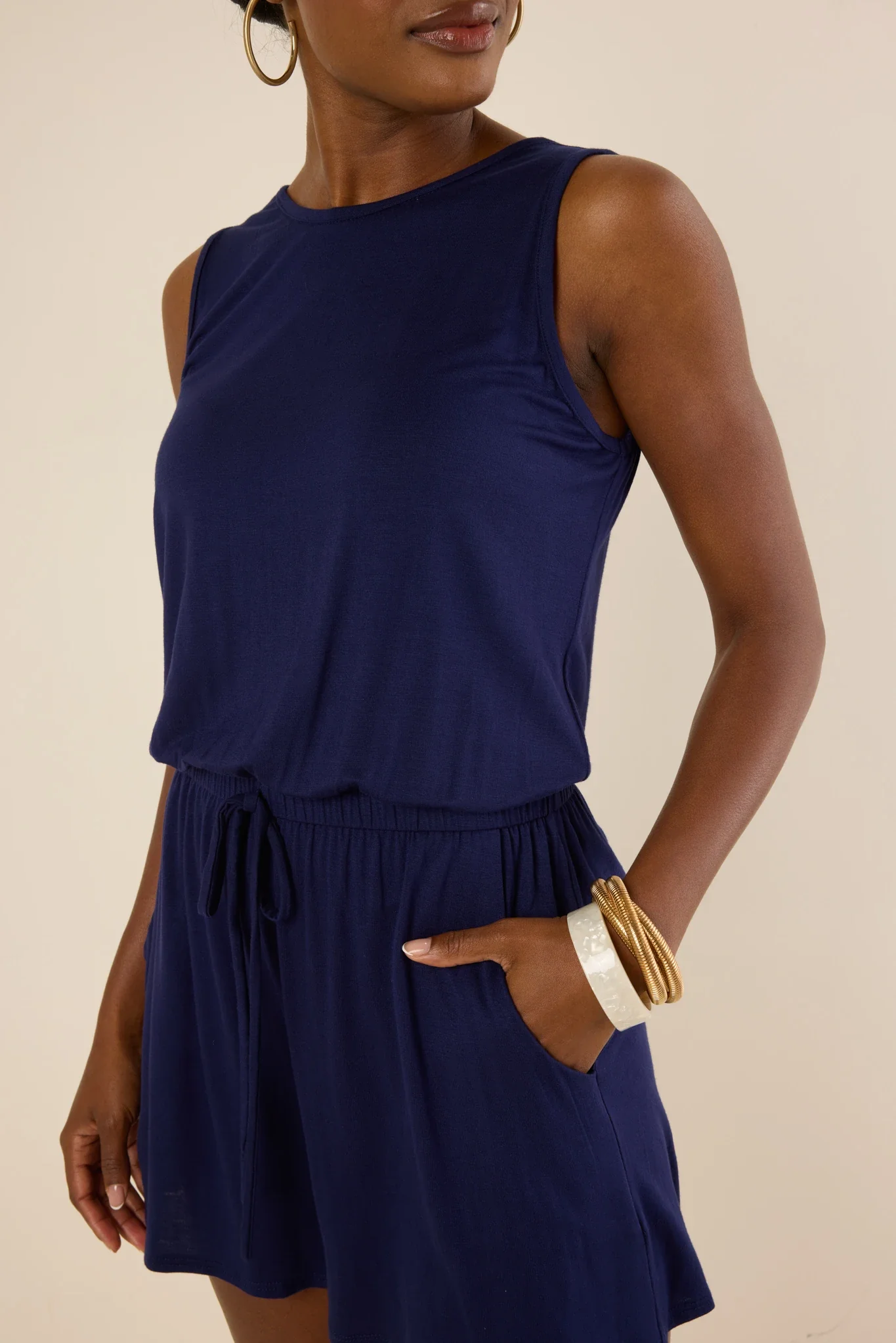 Heidi Romper- Navy - Shop-Ritbs