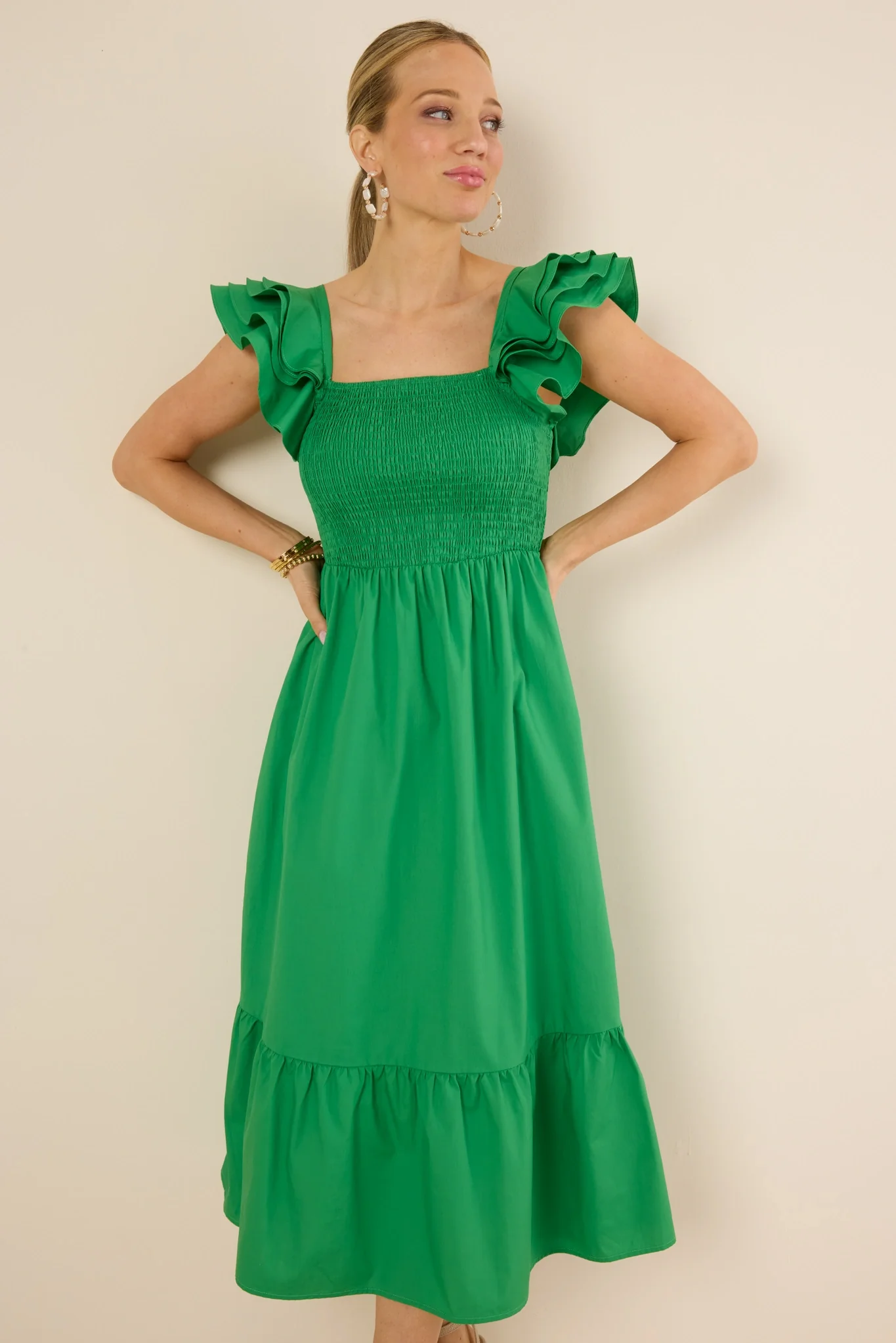Camden Dress- Green - Shop-Ritbs