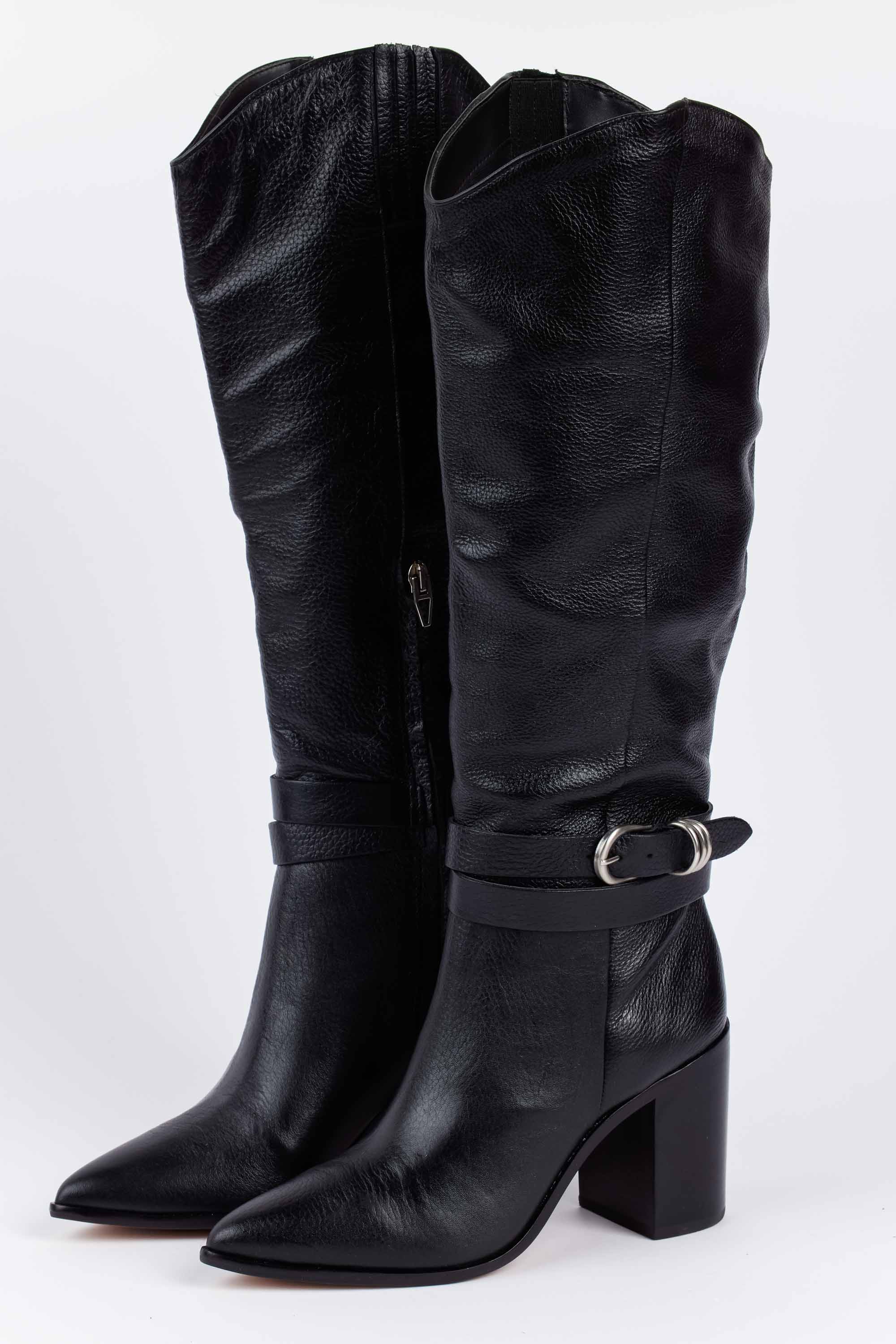 Tyrone Boots- Black Leather by Dolce Vita - Shop-Ritbs