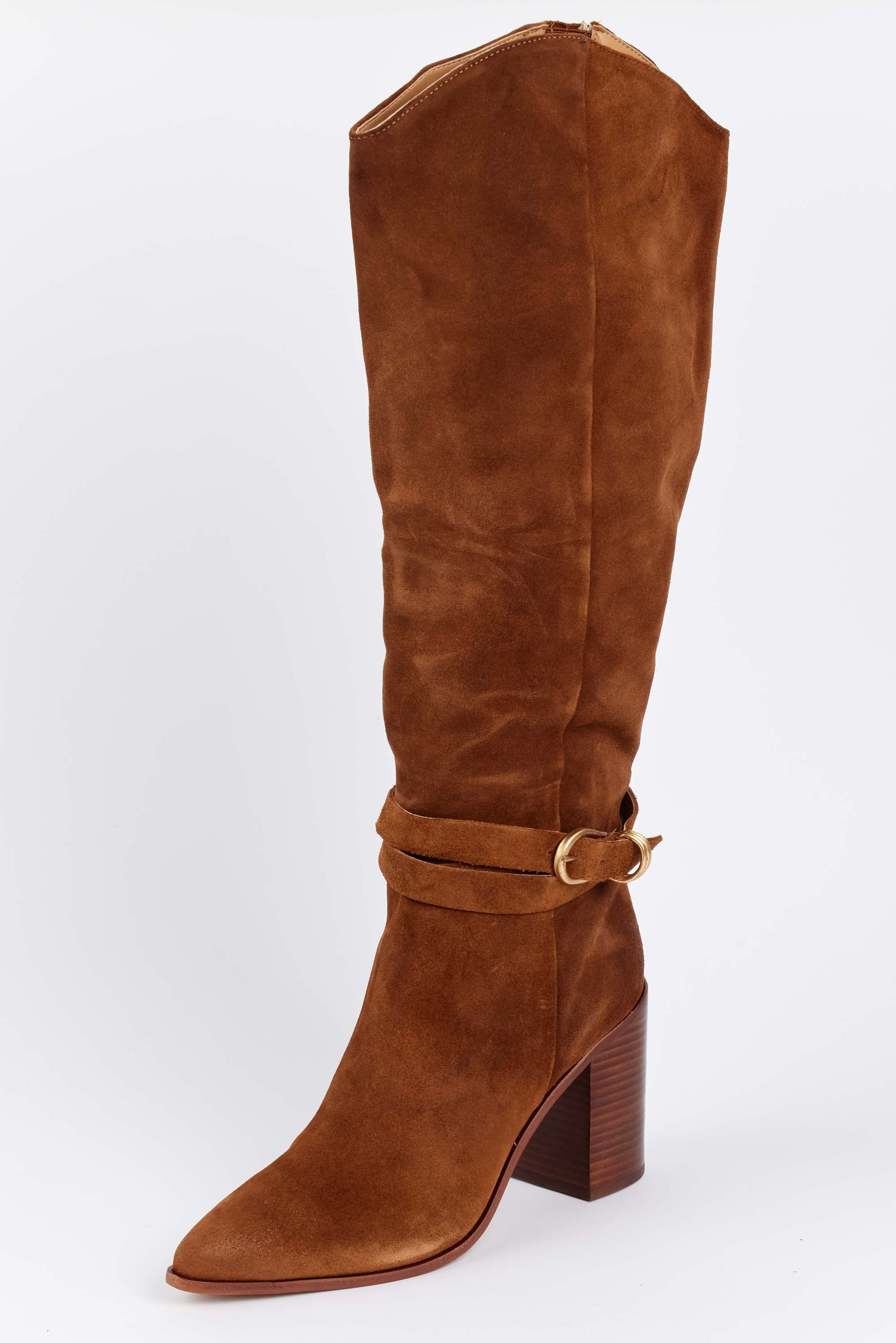 Tyrone Boots- Brown Suede by Dolce Vita - Shop-Ritbs