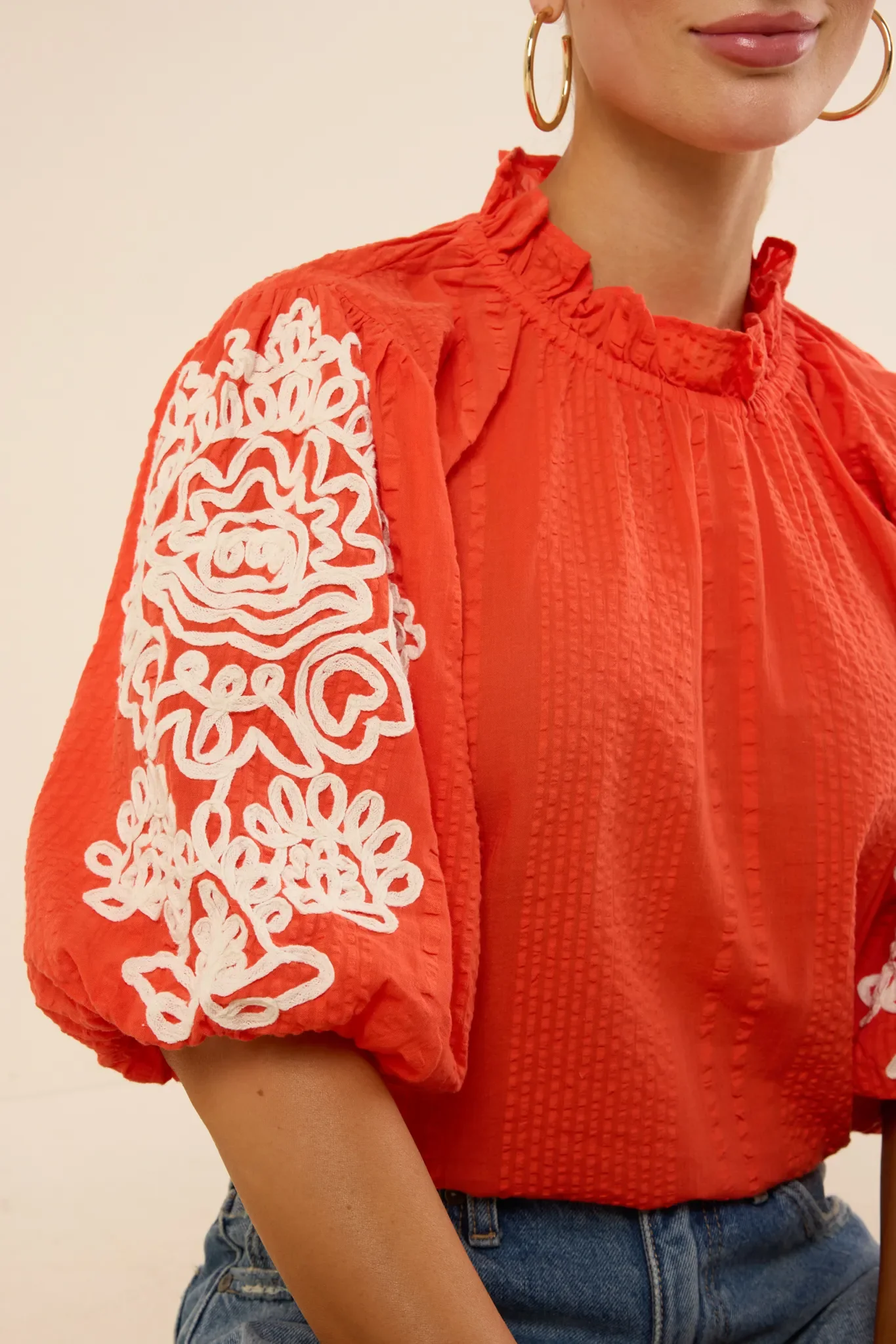 Lane Top- Orange - Shop-Ritbs