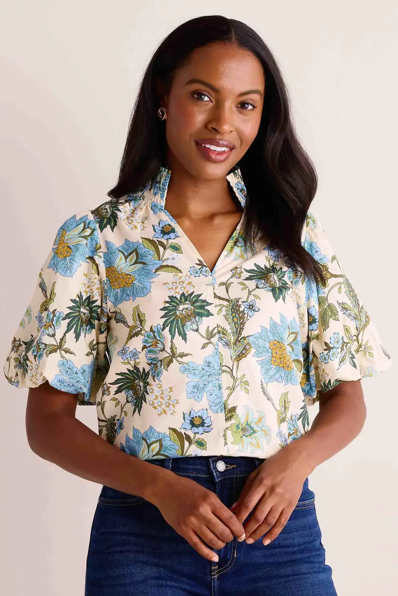 Genevieve Top- Cream - Shop-Ritbs