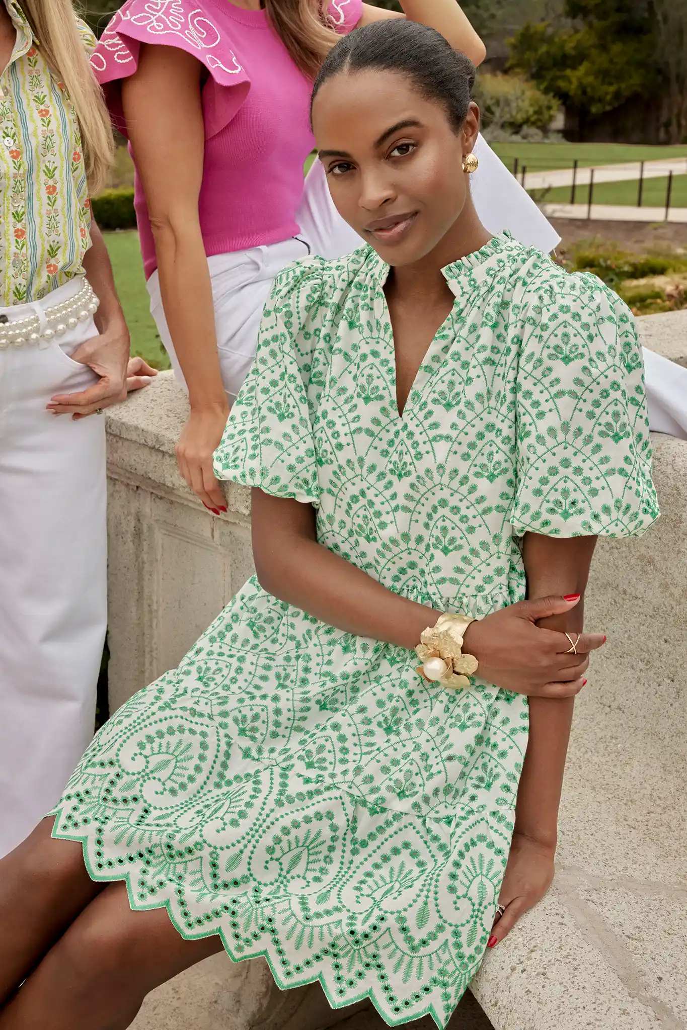 Pauline Dress- Green - Shop-Ritbs