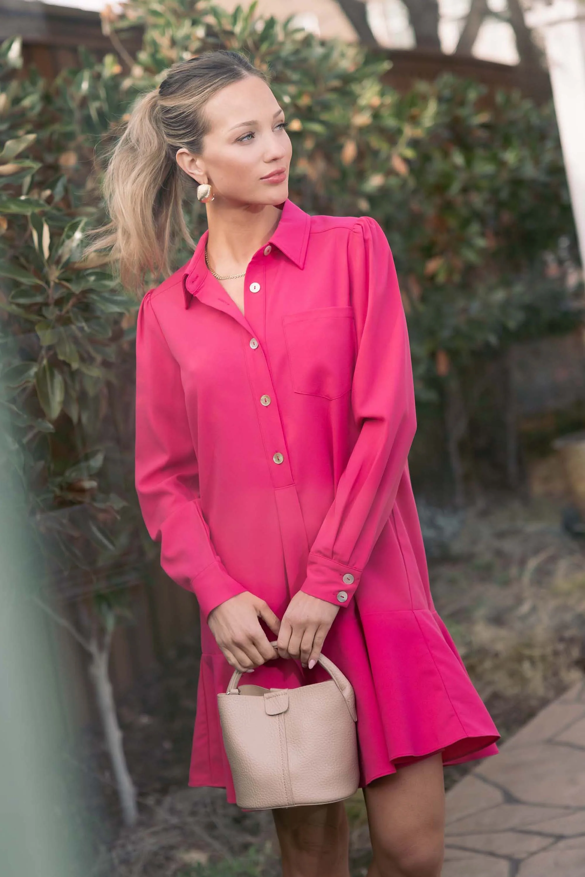 Meagan Dress- Pink - Shop-Ritbs