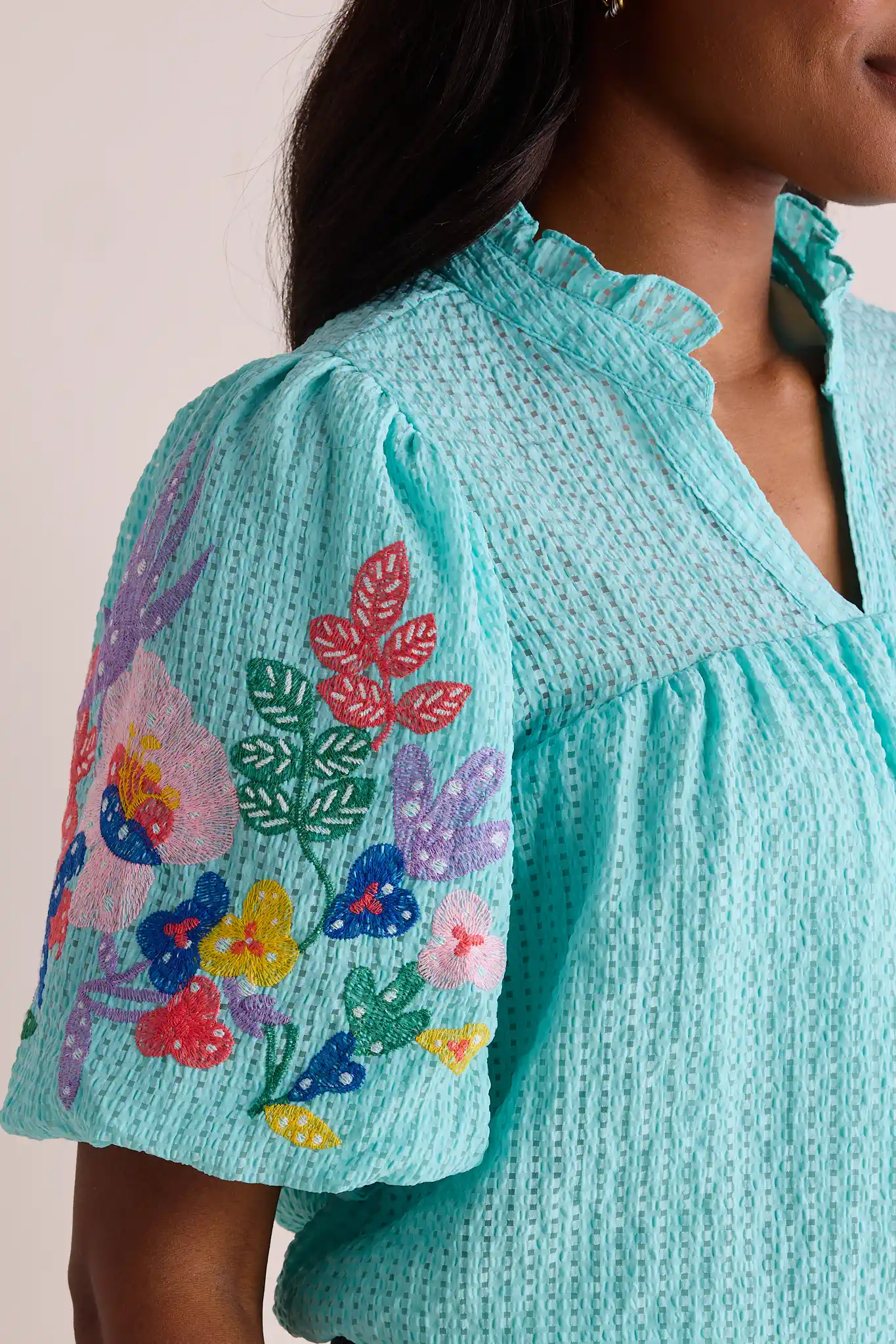 Amelia Top- Blue - Shop-Ritbs