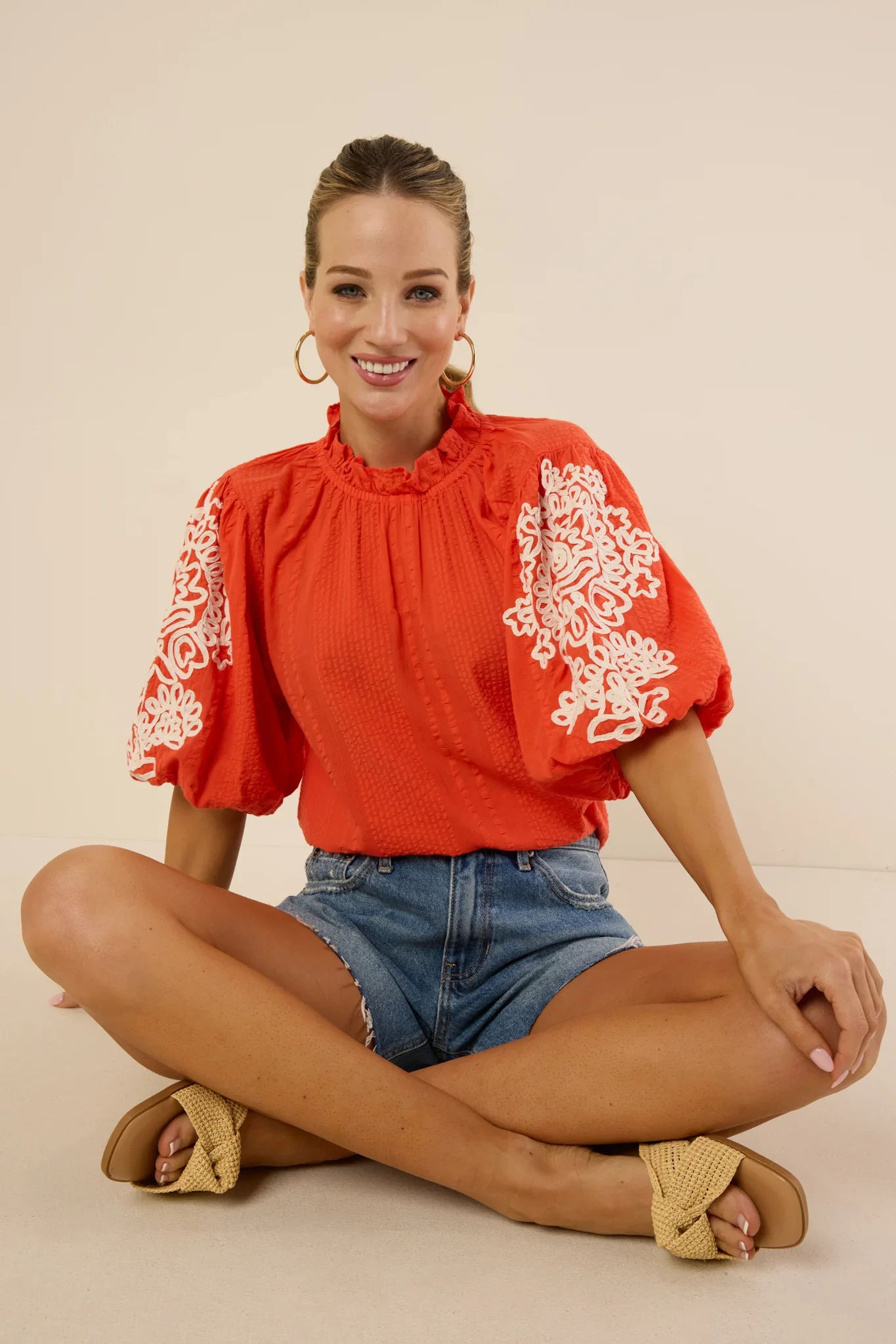 Lane Top- Orange - Shop-Ritbs