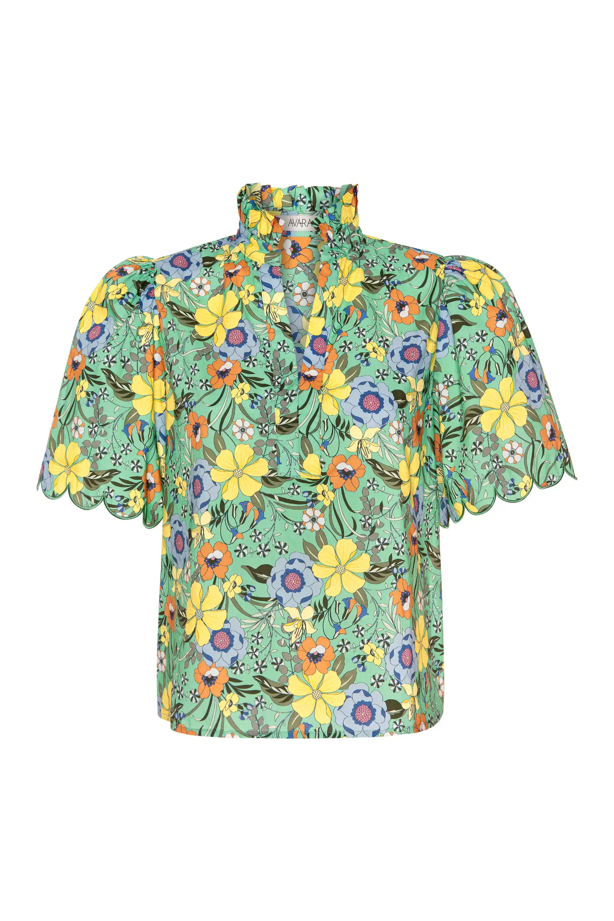 Vera Top- Green Multi - Shop-Ritbs