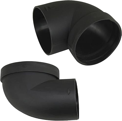 BRIOTA Connecteur de sortie coudé à 90 degrés pour chauffage de voiture - Noir - 75 mm - Pour chauffage Eberspaecher Webasto - Joint de ventilation - Shop-Ritbs