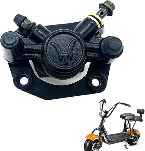DGOINGPI Étrier de Frein Pompe de Frein à étrier pour vélo, 1 pièce, Compatible avec Les Scooters Citycoco, Harley-Davidson et Halei. Pièces de Rechange(1caliper 2pcs Pad) - Shop-Ritbs