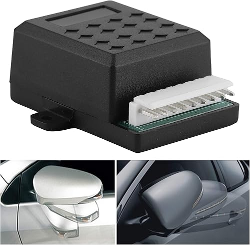 Modules rabattables pour rétroviseurs, Boîtier de commande, Qiilu Universel Rétroviseur Latéral Pliage Automatique Déplier Contrôleur Pliant Plus Proche Module ABS + PVC Adapté pour Voiture 12 V - Shop-Ritbs