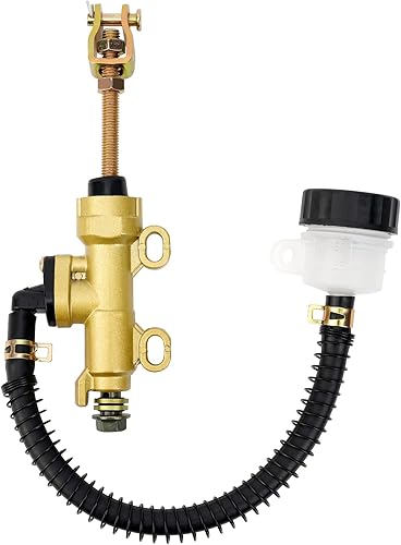 AHL Maître Cylindre Hydraulique Arrière de Moto Pompe de Frein Arrière de Maître-cylindre Compatible avec Suzuki GSF600 Bandit 1995-2004/ GSF650 Bandit 2005-2012/ GSX1100 1991-1994/ GSX1200 1999-2000 - Shop-Ritbs