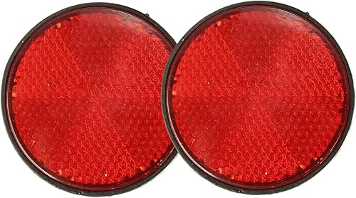 Bottam 2pcs RÉFlecteur Rouge Rond Universel pour ATV 5.6 x 0.8cm - Shop-Ritbs