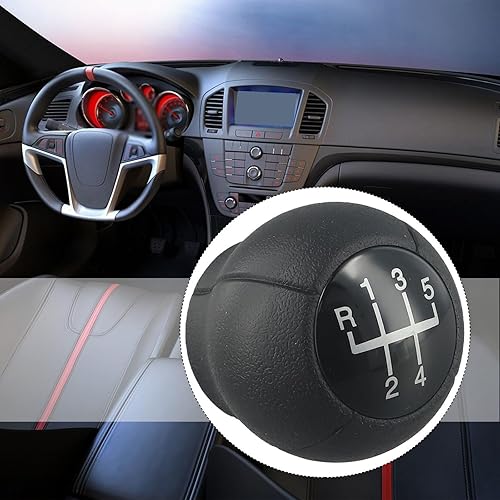 EasyByMall Pommeau de levier de vitesse pour Opel - Compatible avec Tigra B, Combo C et modèles - Cuir PU robuste et ABS - Shop-Ritbs