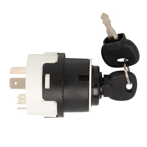 Anlseiod Serrure de contact universelle 12/24V pour Deutz DX 07, même boîtier, Zettelmeyer, Schaeff avec 2 clés de type 603/14603 interrupteur d'allumage 8E0905855A - Shop-Ritbs