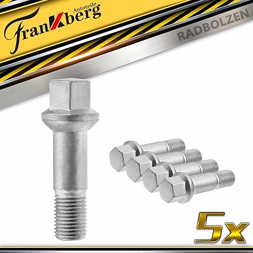 Frankberg Lot de 5 boulons de roue M14 x 1,5 - Compatible avec W461 W463 X164 X204 W164 V251 W251 W140 W220 C140 C215 1991 - Aujourd'hui A0009905307 - Shop-Ritbs