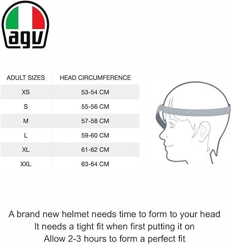 AGV K1 S Fastlap Casque de moto Gris Noir Rouge (XL) - Shop-Ritbs