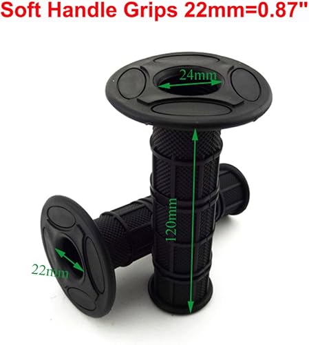 Stoneder Noir Durable en Caoutchouc Souple Poignées d'accélérateur pour Pit Dirt Moteur Trail Bike Moto Motocross - Shop-Ritbs