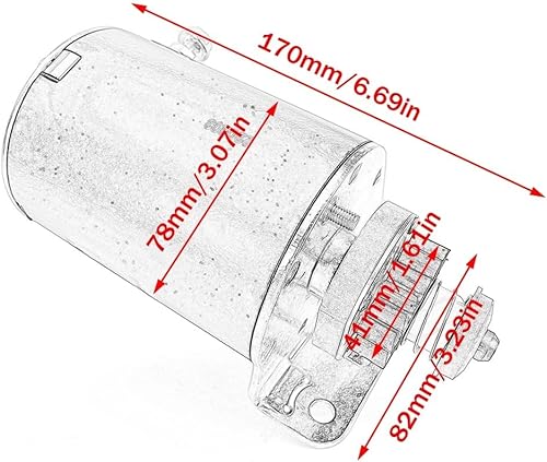 OUSIKA Démarreur à pignon 12V CCW 16 Dents, pour John Deere AM122337 AM37352 AM39137 LG497595 410-22003, 410-22003R, 410-22052 SM01965 - Shop-Ritbs