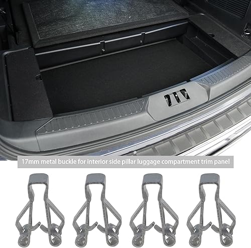 The Lord of the Tools 10pcs 17mm Véhicule Intérieur Rembourrage Retenue en Métal Garniture Panneau Doublure Clips Accessoires de Voiture pour Montage Jupes Latérales Pare-Chocs Tableaux de Bord - Shop-Ritbs