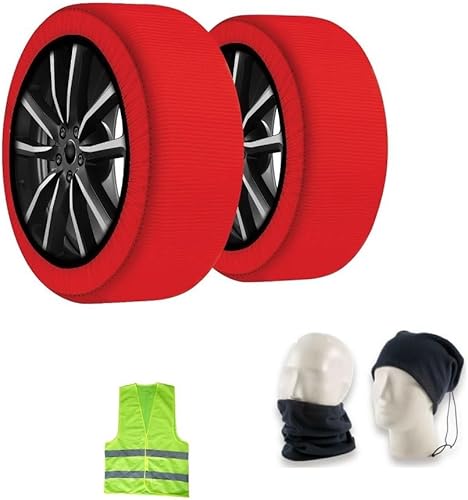 Chaussettes DE Neige 275/40 R20 pour PNEUS avec Jante 20 Taille XL Chaussette APPROUVÉE pour Routes Mixtes Entre Glace ET Neige 1 Paire=2 PIÈCES pour Voitures,SUV,4X4,FOURGONNETTES - Shop-Ritbs
