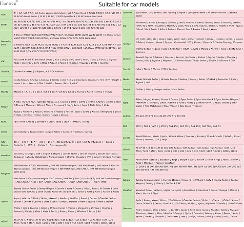 Eunncu Housses de Siège de Voiture Universelle | Ensemble Complet de Housses Siege Auto Universel en Cuir | Compatible avec Les Airbags Latéraux | Couvre Sieges pour Avant et Arrière, Noir - Shop-Ritbs