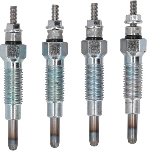 Lot de 4 Bougies de PréChauffage de Rechange pour Chauffage en Métal, OEM 3974953, Résistantes aux Chocs, Performances Stables, Remplacement de Chauffage OEM, pour Modèles Bobcat - Shop-Ritbs