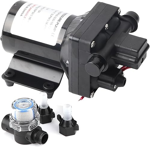 Pompe à Eau, 55 Psi 3 Gallons par Minute 7,5 Ampères 12V DC RV Pompe à Eau Auto-Prime 4008101E65 - Shop-Ritbs