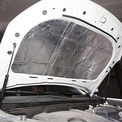 Matériau d'isolation acoustique de voiture - Barrière de protection contre la chaleur - Tapis d'isolation acoustique pour capot, toit et coffre avec un confort amélioré - Shop-Ritbs