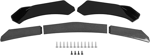 Qiilu Lèvre de Pare-Chocs Avant, 5PCS Kit de Corps de Lèvre de Pare-Chocs Avant Universal Lip Splitter Spoiler Diffuseur Canard Protecteur pour Voiture - Shop-Ritbs