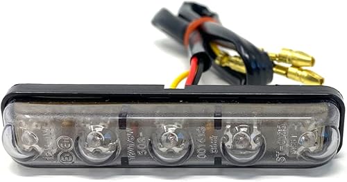 Alchemy Parts Mini feu arrière LED pour moto, feu de freinage, lentille teintée, 12 V pour s'adapter aux motos de sport Café Racer Custom Chopper Chop arrière encastré - Shop-Ritbs