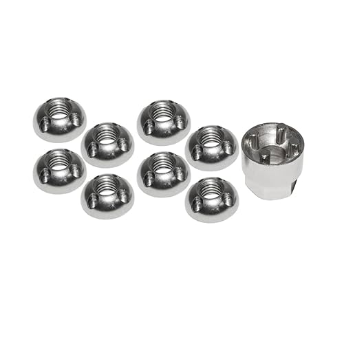 Noixs antivol Écrous de sécurité antivol M8 en acier inoxydable, Lot de 8, 1 Noix - Shop-Ritbs