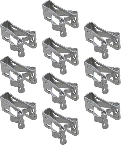 The Lord of the Tools 10pcs 17mm Véhicule Intérieur Rembourrage Retenue en Métal Garniture Panneau Doublure Clips Accessoires de Voiture pour Montage Jupes Latérales Pare-Chocs Tableaux de Bord - Shop-Ritbs