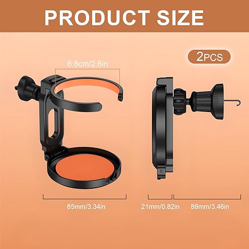 SIGANDG Porte-gobelets Pliables pour Voiture Porte Gobelet Voiture Porte-gobelets Réglables pour Auto pour Grille daération de Voiture Peut Placer du cola, du café, du thé (Paquet de 2) - Shop-Ritbs