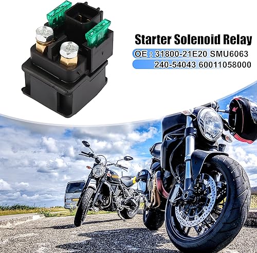Motoforti Relais solénoïde de rechange pour moto 31800-21E20 Noir - Shop-Ritbs