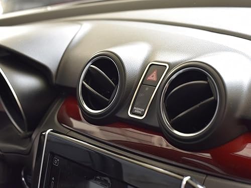 Dekor en acier pour 2017-2024 Suzuki.SWIFT, SWIFT Sport | Pour le bouton des lumières d'urgence | 1 Pièce Inox AZ RZ A2L A GL GLX SHVS AllGrip Hybrid Swift Tuning Accessoires - Shop-Ritbs