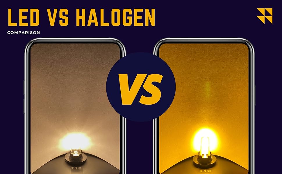 Ampoules LED T10 501 W5 W pour feux de position latéraux et intérieur 12 V